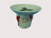 Wholesale Ceramic Santa Candy Plate