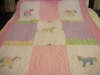 100% cotton patchwork boy's quilt set- small horse