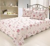 Wholesale Pink flower printed quilt