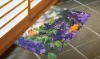 Wholesale Purple Flower and Bird Design Polyester Rug