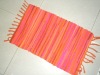 Wholesale color strip sweet cotton woven rug