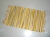 Wholesale color strip cotton woven rug