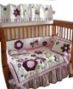 Wholesale 2011 butterfly embroidery baby crib bedding set (BB1006)