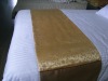Wholesale 100% Polyester hotel Bed Runner and bed spread