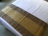Wholesale 100% Polyester hotel Bed Runner and bed spread