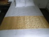 100% Polyester hotel Bed Runner and bed spread