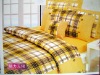 Wholesale printed comforter cover - Yellow plaid