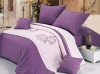 Wholesale 100% cotton Embroidery Comforter Set