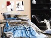 Wholesale 100% cotton reactive print bedding set bed clothes