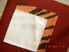 Wholesale linen napkin color border decoration