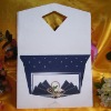 attractive Christmas Cards/greeting card with decoration -- T148