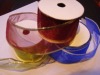 organza ribbon with gift wrapping