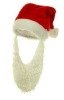 Beard Santa Plush Santa Hat with beard