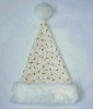 white Christmas santa hat, Christmas hat, felt/ Velvet/ Plush Christmas hat