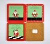 promotional gifts christmas cork MDF cup coaster