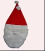 Wholesale Non-woven fabrics Santa Claus hat with whiskers mask