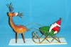 Wholesale Cute Christmas deer pull santa