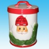 Wholesale Xmas ceramic cookie jar
