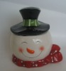 Wholesale Ceramic Christmas Snowman Container