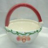 Wholesale ceramic christmas decorative basket