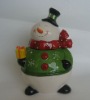 Wholesale Ceramic Christmas Snowman Canister