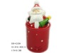 Wholesale Porcelain christmas santa canister