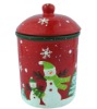 Wholesale ceramic snowman cookie jar