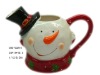 Wholesale Ceramic christmas snowman milk creamer