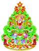 Wholesale Latest design paper sticker christmas decoration