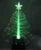 Wholesale Mini Chritmas gift fiber optic mini christmas tree with base