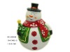 Wholesale Ceramic candy jar snowman candy jar