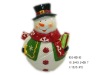 Wholesale Ceramic cookie jar snowman cookie jar