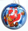 Wholesale styrofoam christmas paper ball/christmas foam ball ornament/LED christmas ball ornament
