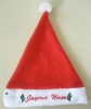 Wholesale red christmas Santa Claus hat, embroider Christmas Hat, baby new Christmas hat, flash Children Christmas hat, Kids' xmas toy hat