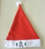 Wholesale red christmas Santa Claus hat, Applique Christmas Hat, baby new Christmas hat, flash Children Christmas hat, Kids' xmas toy hat