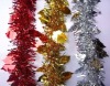 Wholesale craft gifts item plastic Christmas pvc tree leaf tinsels, Christmas tinsel decorations