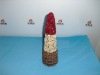Wholesale LXS0222-2 9.5*9.5*31cm tree w/cone piece/moss/wood pieces,nat/red
