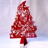 Wholesale Laser-carved Wooden Christmas Tree Decoration