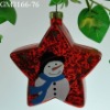 Wholesale glass christmas tree hanging ornament