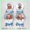 Wholesale TOP 100mm polyresin Christmas glass ornament
