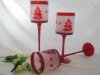Christmas Tree Glass Candle Holder/Glassware Set