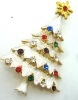 Wholesale Fashion Crystal Christmas tree Brooch
