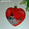 Wholesale glass christmas tree hanging ornament