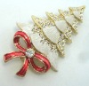 Wholesale Fashion Crystal Christmas tree Brooch