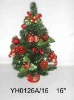 Wholesale Gorgeous Small Decoration Christmas Tree 16" (Red)