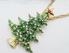 Wholesale HSYN1864 Latest New Design Enamel Christmas Tree Necklace