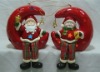 Wholesale ceramic Christmas ornament with led light