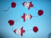 Wholesale LYP0941-120A---120cm tree and ball garland,red/white