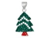 Wholesale HSYN1863 Latest New Design Enamel Christmas Tree Necklace