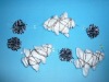 Wholesale LYP0941-120B---120cm tree and ball garland,black/white
